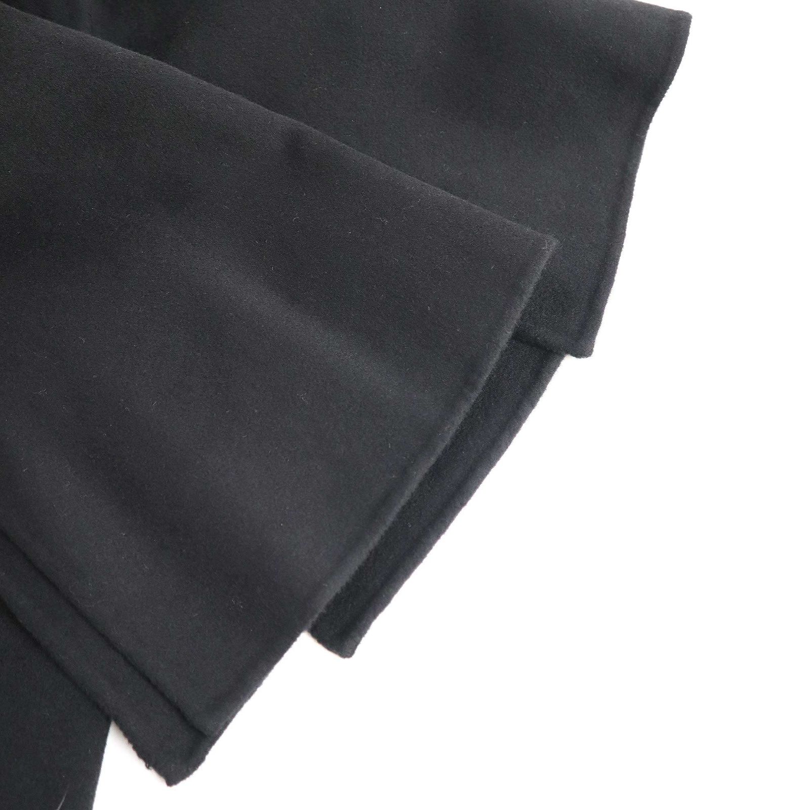 FENDI フェンディ 15AW フォックスファー ウールケープコート FF7818 W1D ブラック 40 GULLKHAN_COM