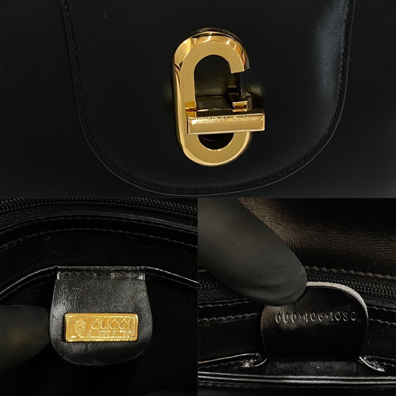 極 美品 GUCCI オールドグッチ グッチ ヴィンテージ G ロゴ ターン 