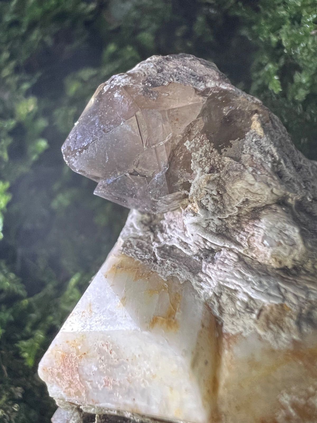 宮崎産 煙水晶＆長石共生標本