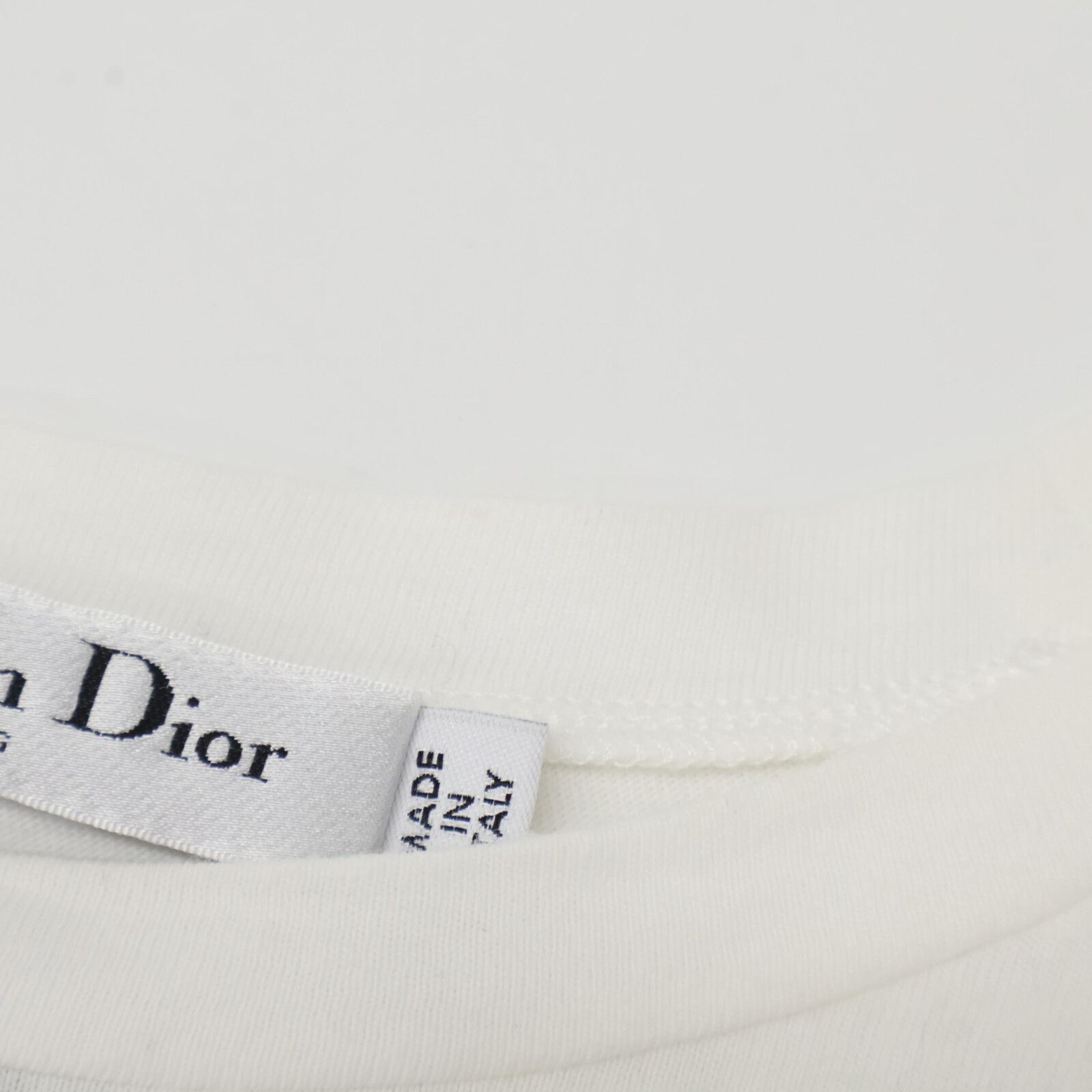 Christian Dior クリスチャンディオール ホワイト コットンリネン J'ADIOR 8 半袖Tシャツ ホワイト XS トップス コットン レディース 中古 ディオール コットン×リネン J'ADIOR 8 半袖Tシャツ トップス