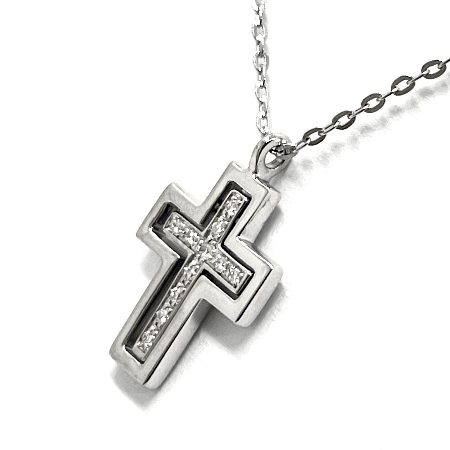 DAMIANI | ダミアーニ ベルエポック クロス ダイヤネックレス 750WG