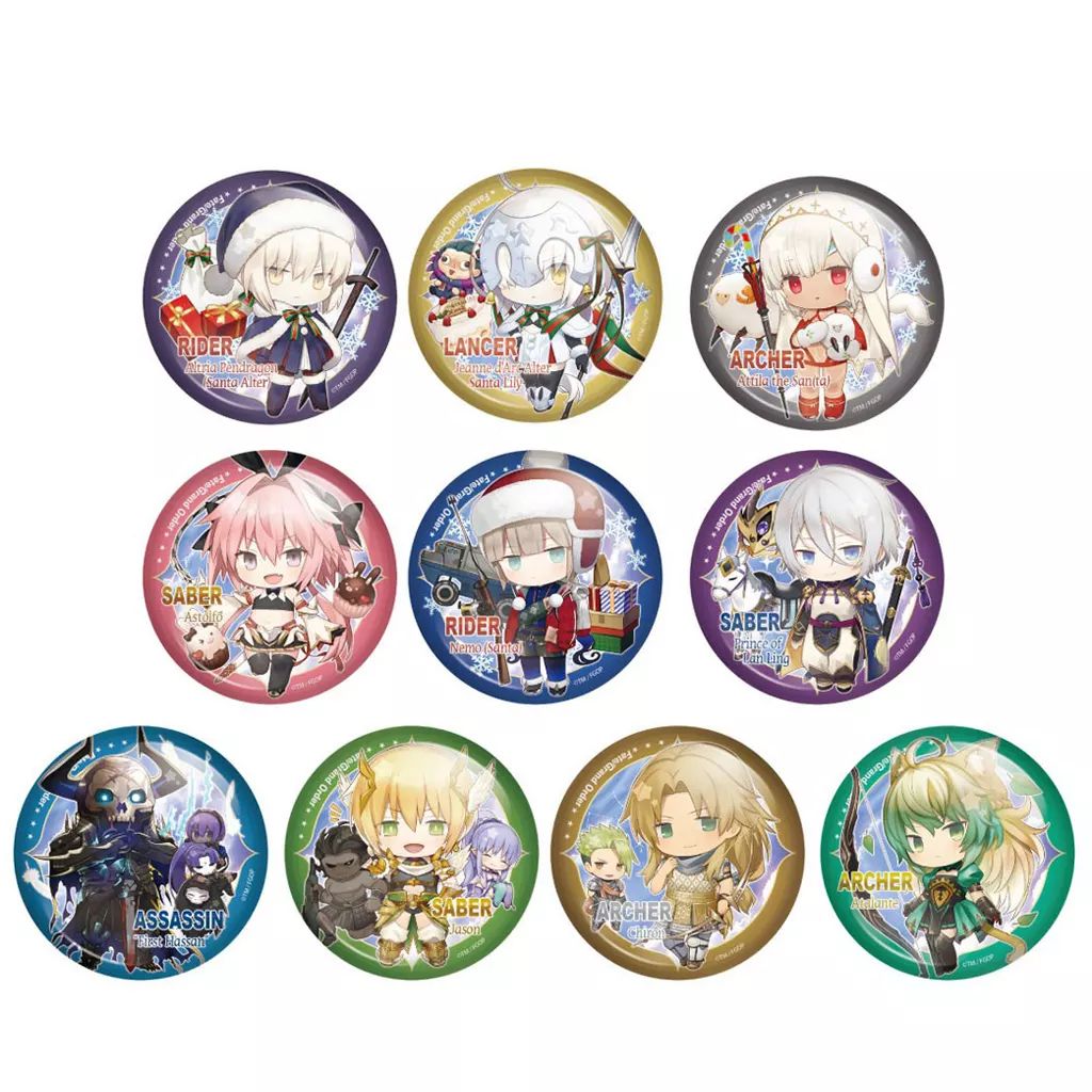 中古】バッジ・ビンズ 全10種セット 「Fate/Grand Order きゃら