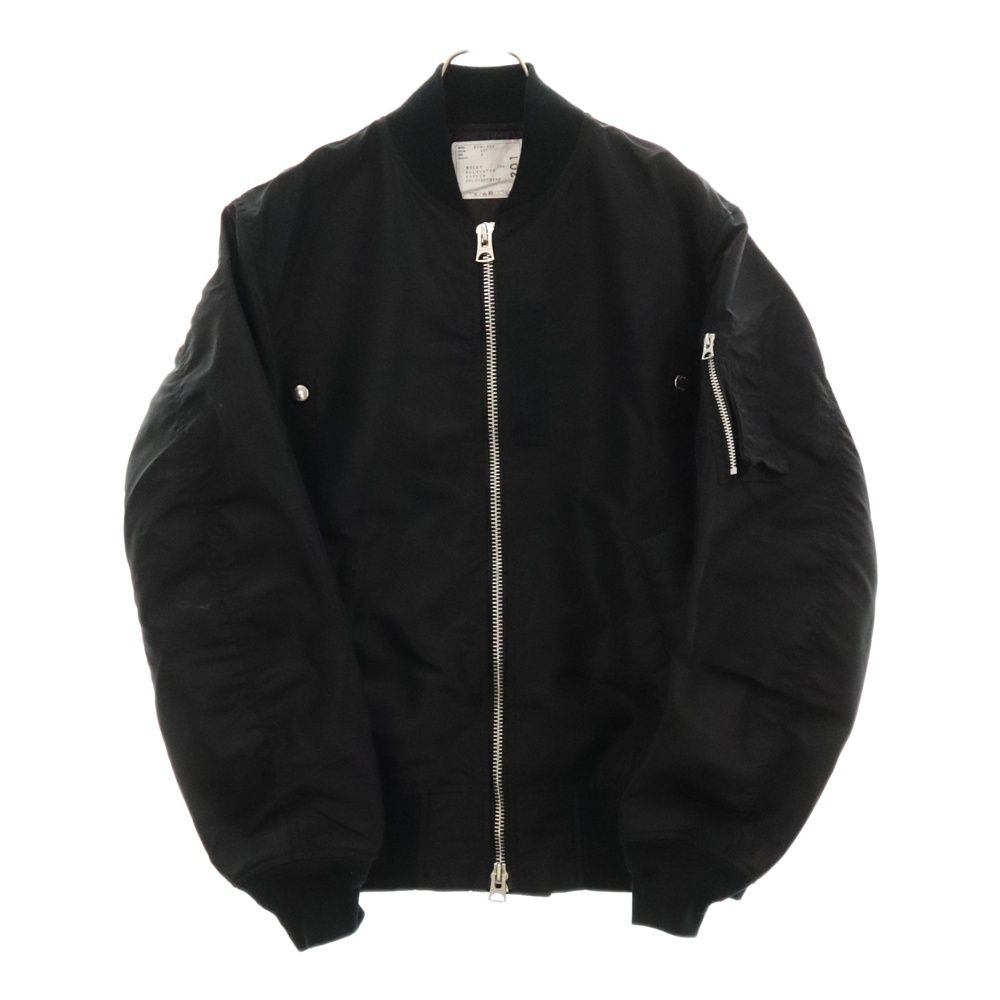 Sacai (サカイ) Nylon Twill Blouson SCM-201 ナイロンMA-1ボンバージャケット ブラック