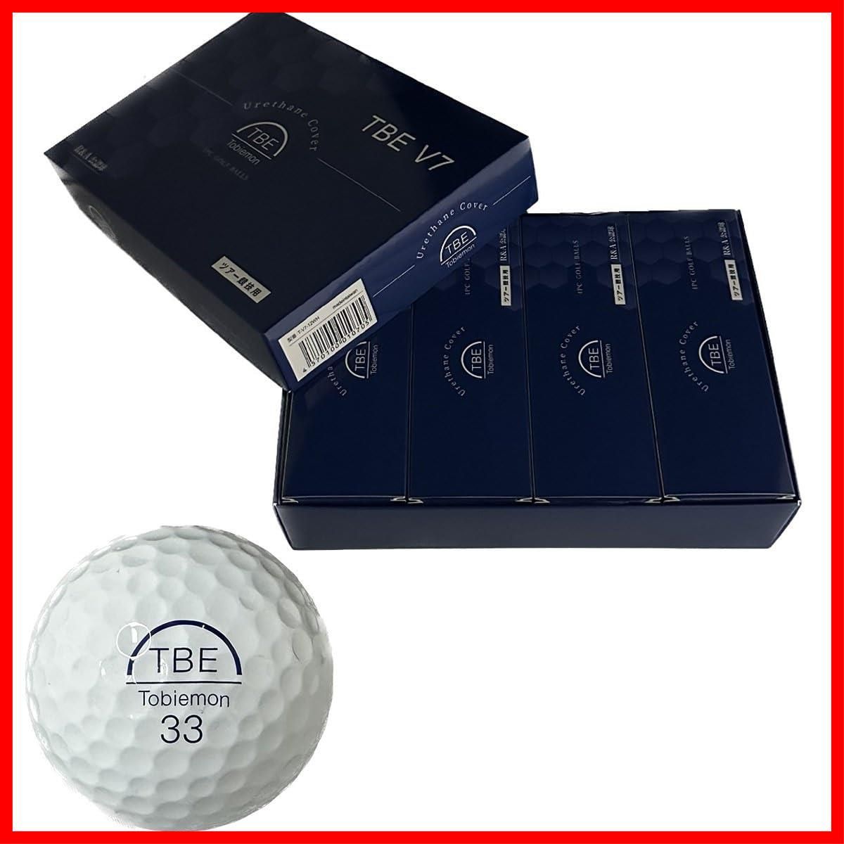 12球入り ホワイト ツアー競技用 ウレタン 4ピース V 7 TOBIEMON ゴルフボール