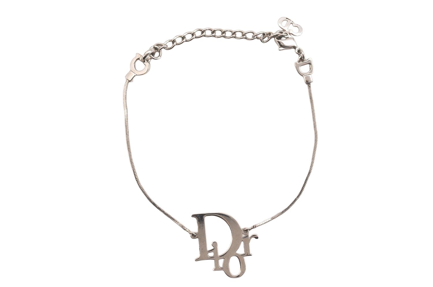 Christian Dior ディオール チェーン ブレスレット シルバー