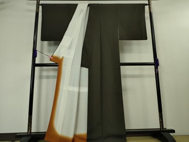 平和屋本店■極上　本塩沢　やまだ織　高野幸子作　格子　証紙付き　逸品　DZAA4434kh5 平和屋本店□極上 本塩沢 やまだ織 高野幸子作 格子 証紙付き 逸品