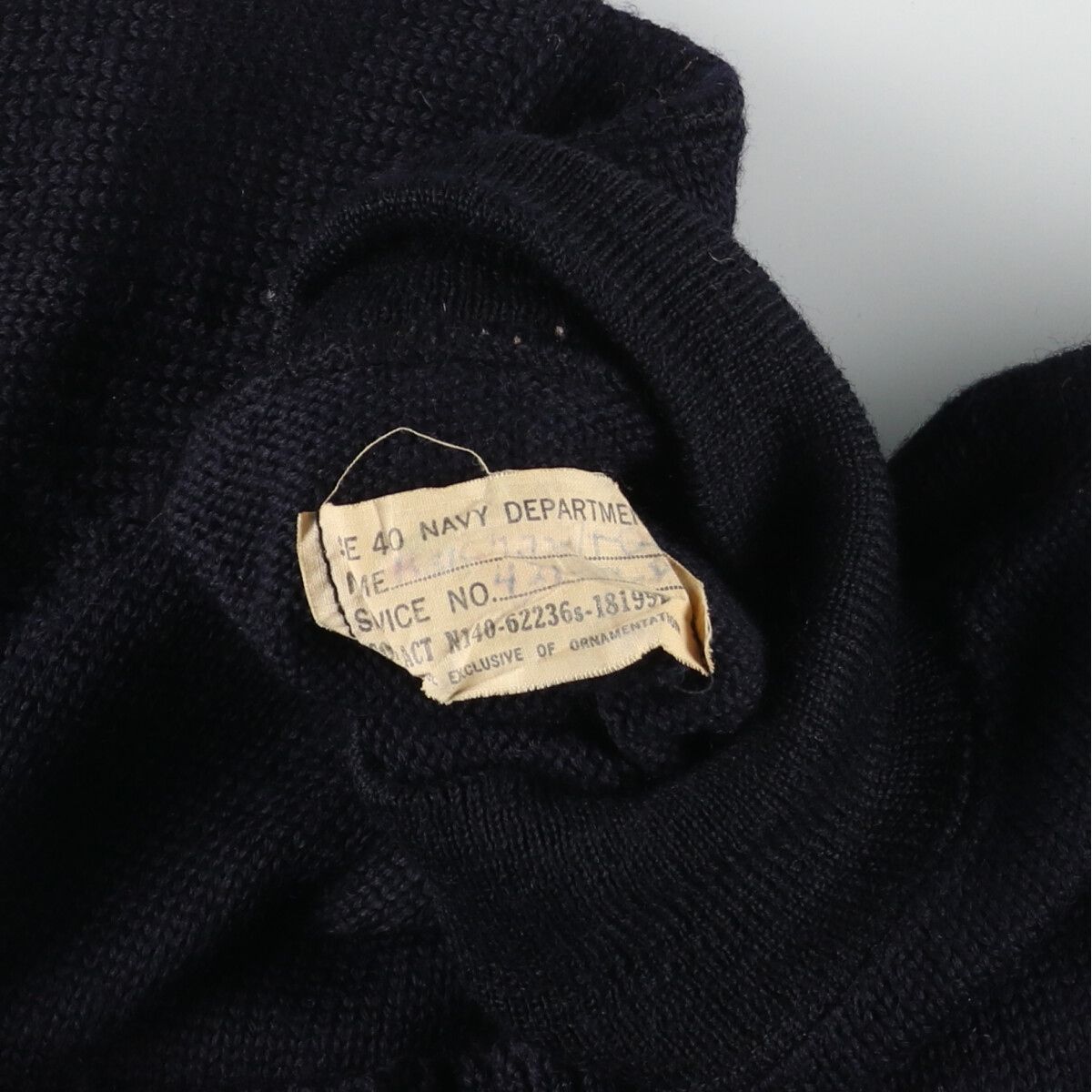 40s~50s 古着 米軍実品 40~50年代 U.S.NAVY ゴブセーター ハイネック 