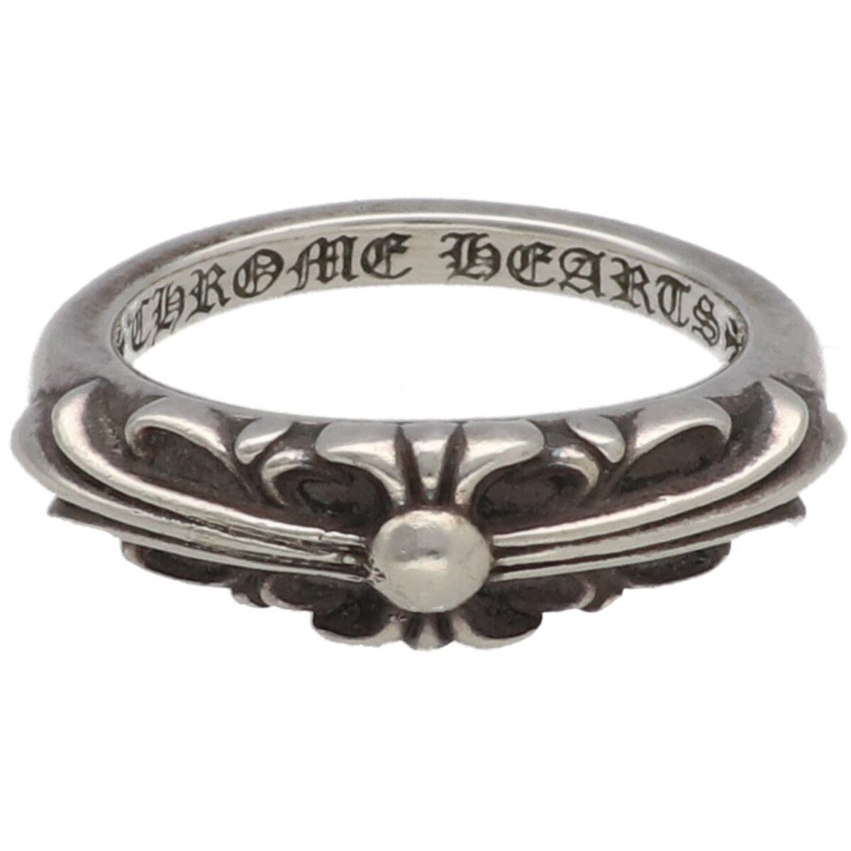 CHROME HEARTS クロムハーツ ベイビークラシックフローラルクロス リング 10.5号 SV925 シルバー 指輪 25031562 RS
