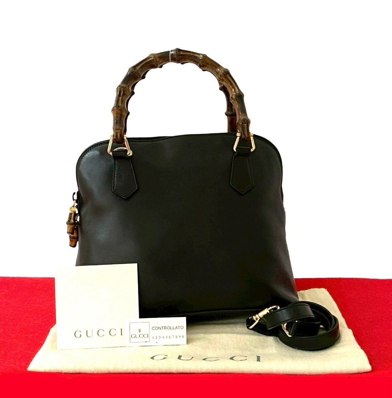 極 美品 袋付き GUCCI グッチ オールドグッチ ヴィンテージ