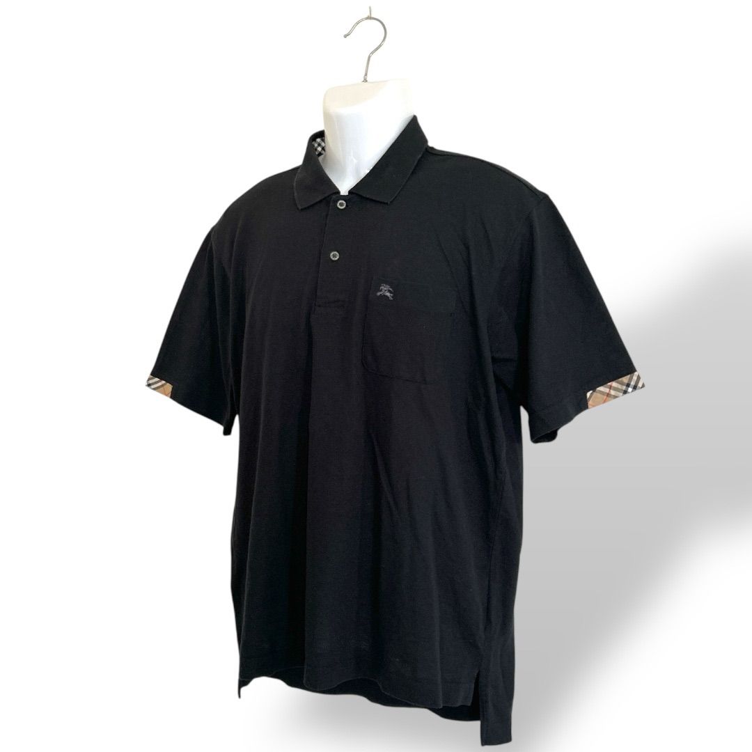 BURBERRY ゴルフ ポロシャツ L 黒 ◇ BURBERRY GOLF バーバリー ゴルフ ポロシャツ ゴルフウェア