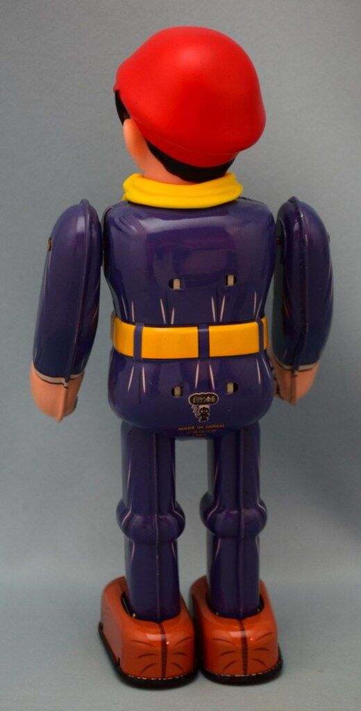 ‼️限定料金‼️超美品‼️まぼろし探偵 ビリケン商会 ブリキ ゼンマイ歩行 ビリケン商会 ゼンマイ歩行ブリキ まぼろし探偵 220mm - メルカリ