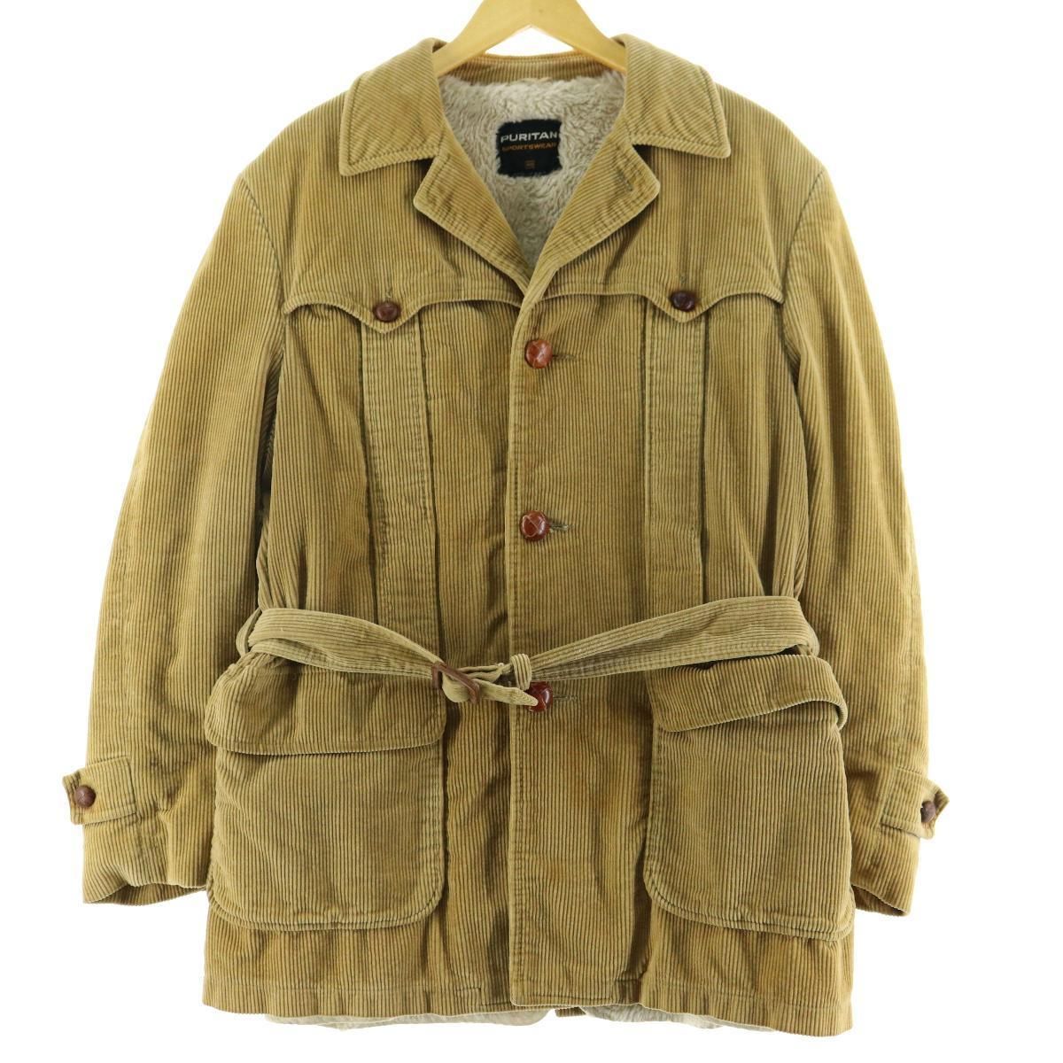 古着 60～70年代 PURITAN ボアライナー コーデュロイノーフォーク 