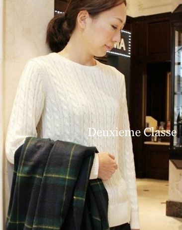 【美品✨】Deuxieme Classe コットンカシミヤケーブルニットPO Deuxieme Classe コットンカシミヤケーブルプルニット - メルカリ