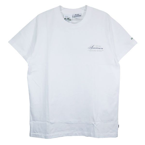 A.P.C. アーペーセー x JJJJound ジョウンド HOTEL SOUVENIRS TEE 24245-1-90161 ホテル スーベニア Tシャツ ショートスリーブ 半袖 ホワイト