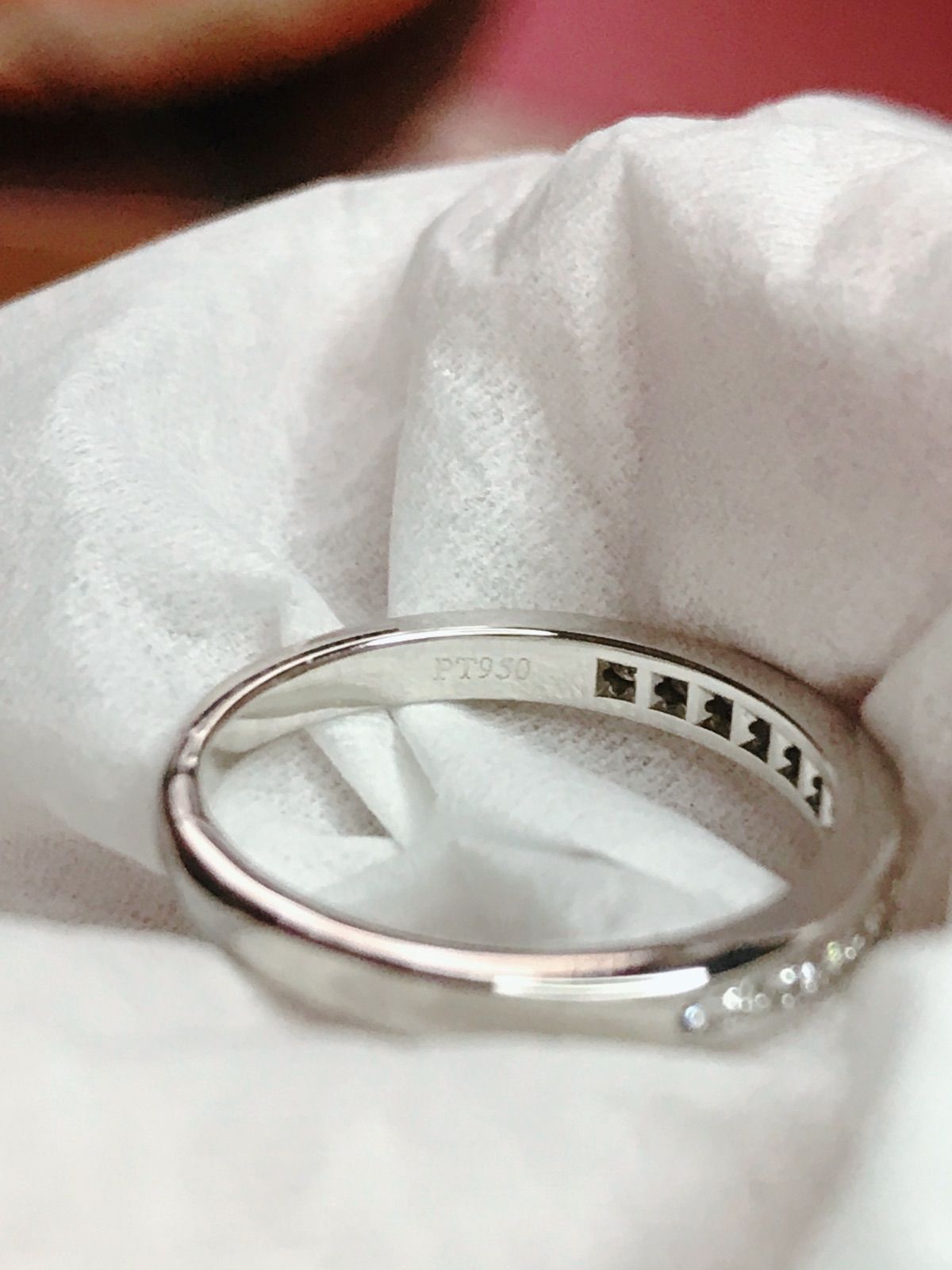 ティファニー8号 ハーフエタニティリング 90新 vg cond. ダイヤ