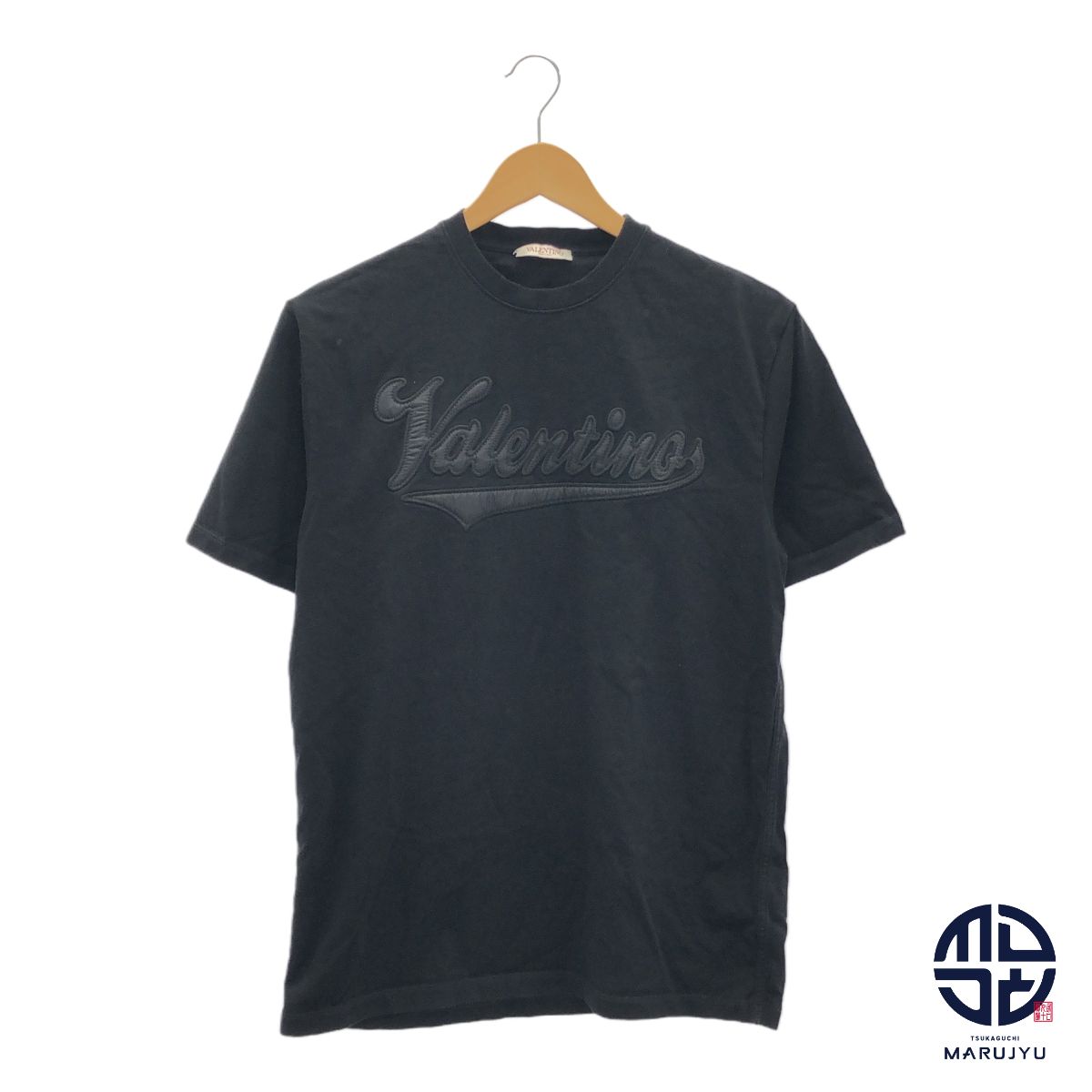 VALENTINO ヴァレンティノ 黒 ブラック ロゴ Tシャツ 2V3MG12U95D 