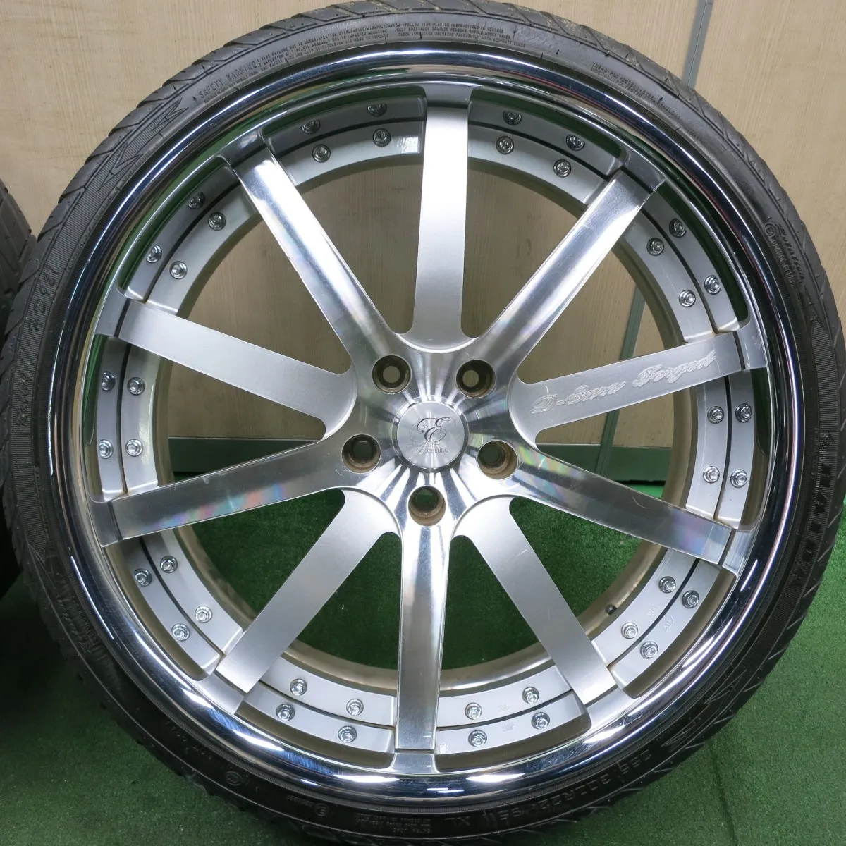 送料無料* バリ溝！22年！9.5分☆レクサス等 DOLCE EURO 255/30R22 265 