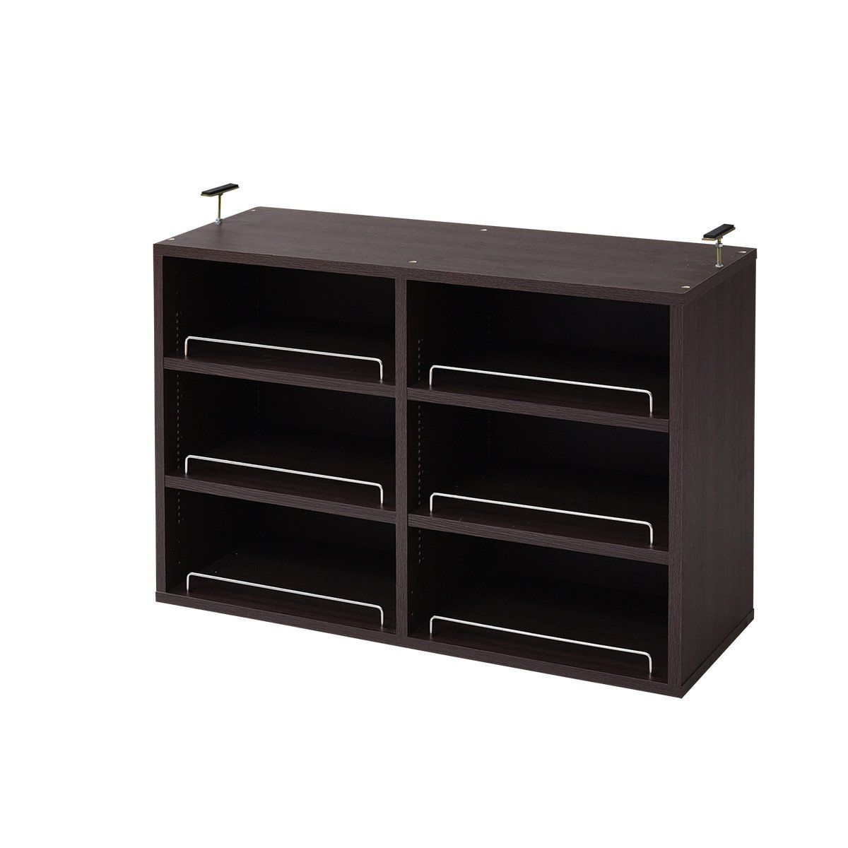 人気商品 JKプラン MEMORIA 本棚 文庫本 ラック 棚板 1cm 間隔 可動式 深型 オープン 上置き 幅 81 ダークブラウン FRM-0110-DB