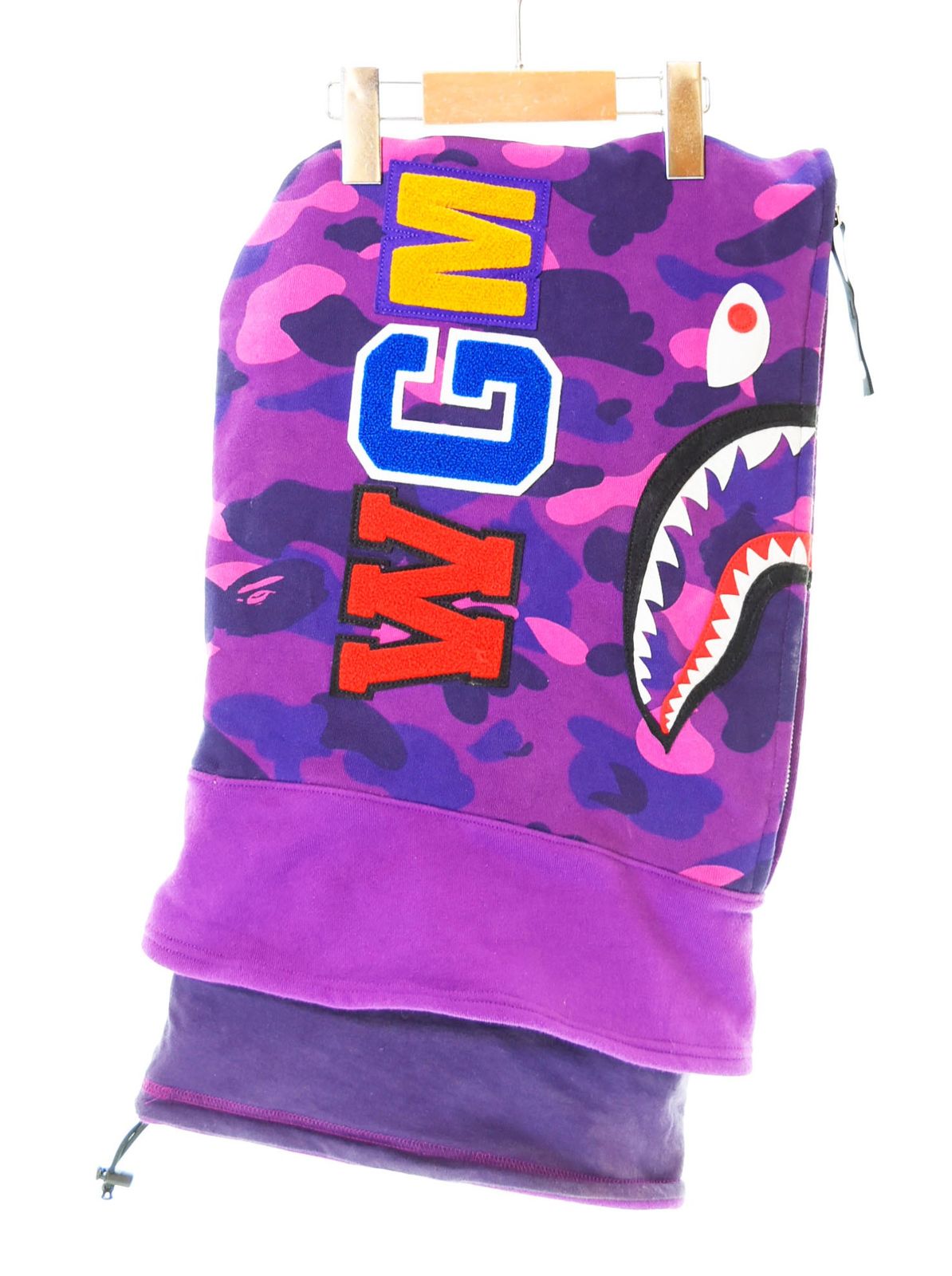 エイプ A BATHING APE シャークパーカー マスク ネック