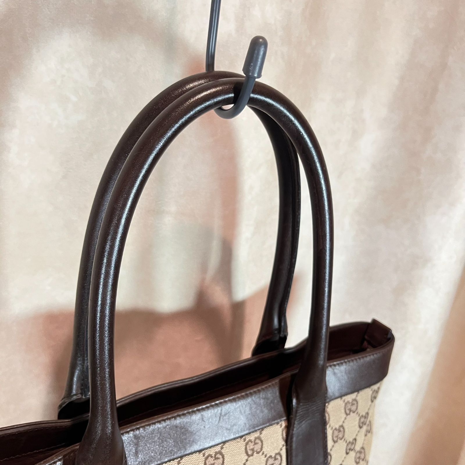 鑑定済】 GUCCI グッチ トートバッグ GG オールドグッチ ハンドバッグ 
