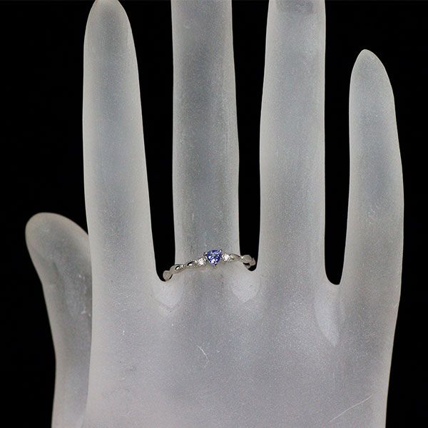 新品 Pt950 アメリカ サンベニト産ベニトアイト ダイヤモンド