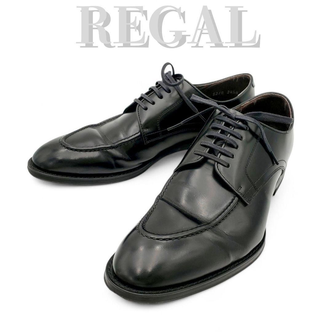 REGAL リーガル ビジネスシューズ ドレスシューズ 外羽根 Uチップ 革靴 本革 紳士靴 冠婚葬祭 フォーマル 就活 型番 521R 521R 黒