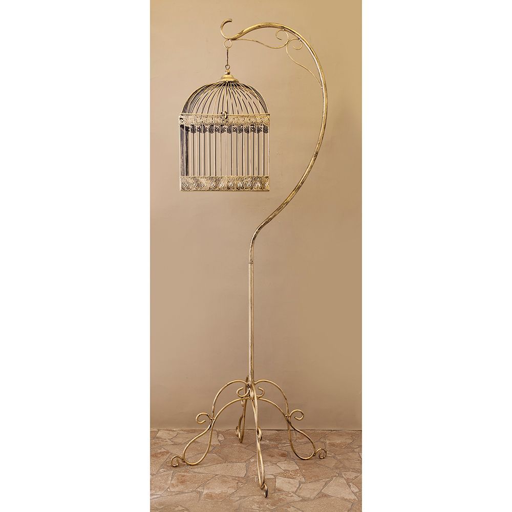 アイアン ハンギングスタンド 鳥かご掛け ケージスタンド French Iron】フレンチアイアン ハンギングスタンド 鳥かご掛け ケージ