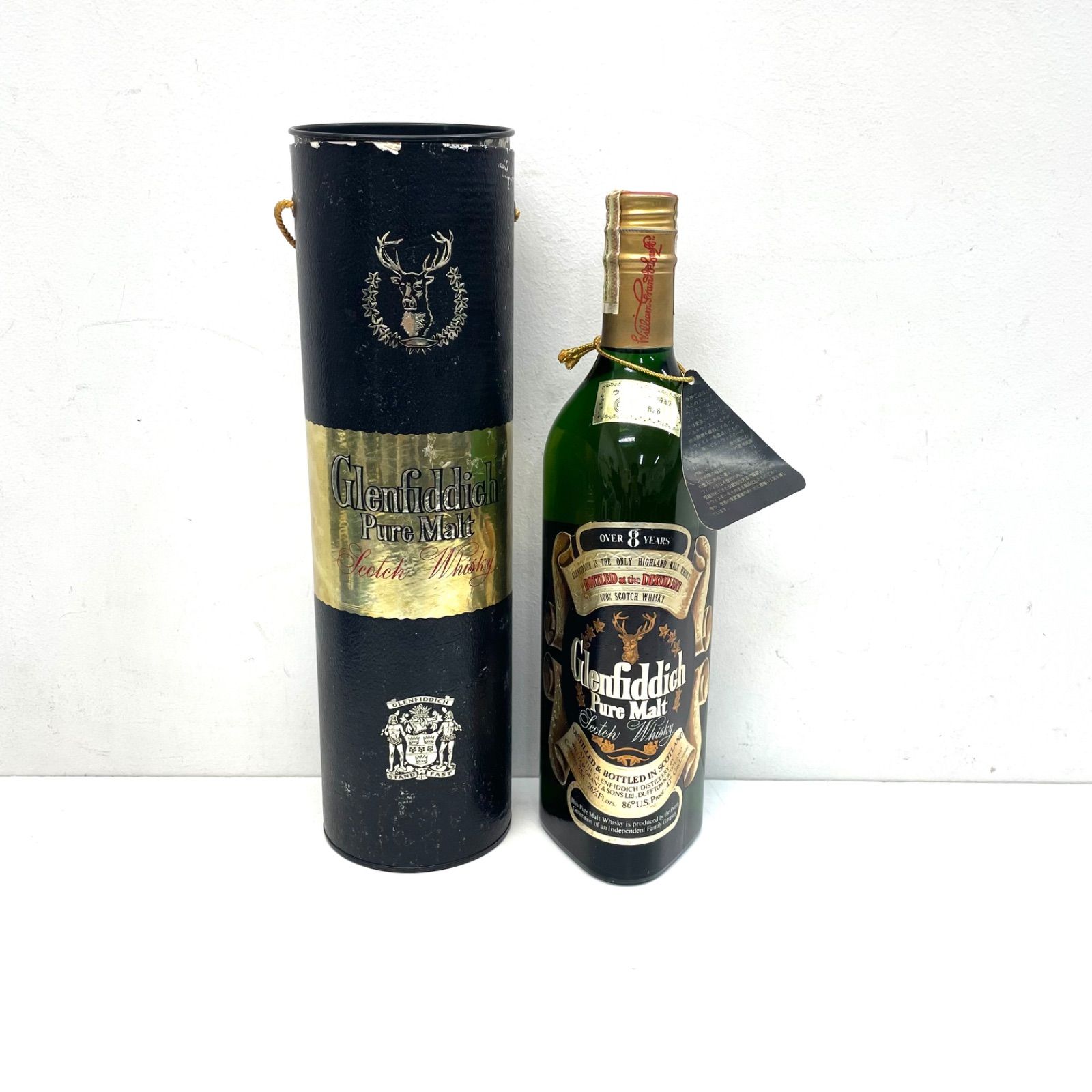 【未開栓箱無し】 Glenfiddich 8年 ピュアモルトウイスキー750ml □【未開栓】グレンフィディック 8年 箱付き ウイスキー ピュアモルト