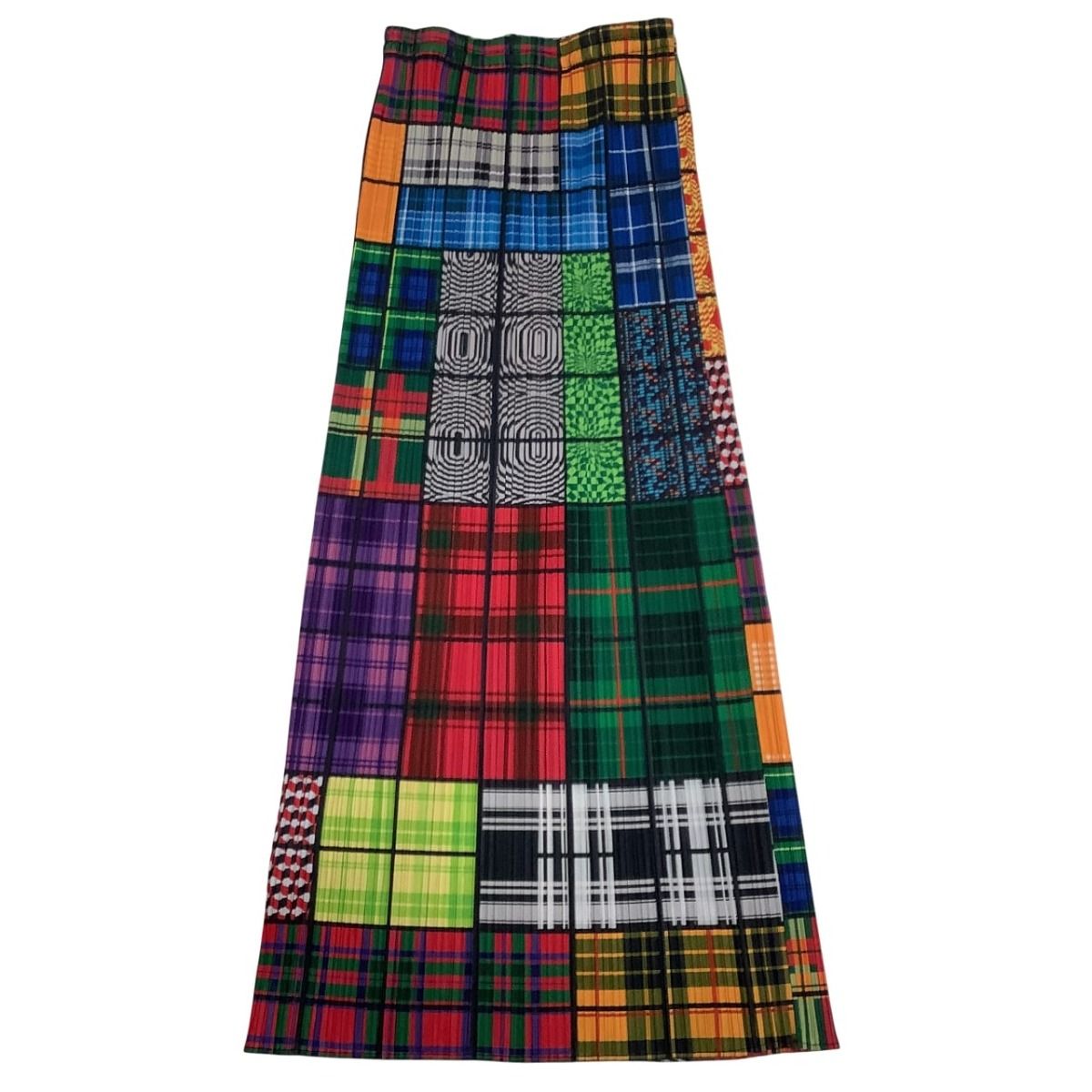 ISSEY MIYAKE イッセイミヤケ PLEATS PLEASE スカート SIZE 4 総柄 チェック PP64-JG221