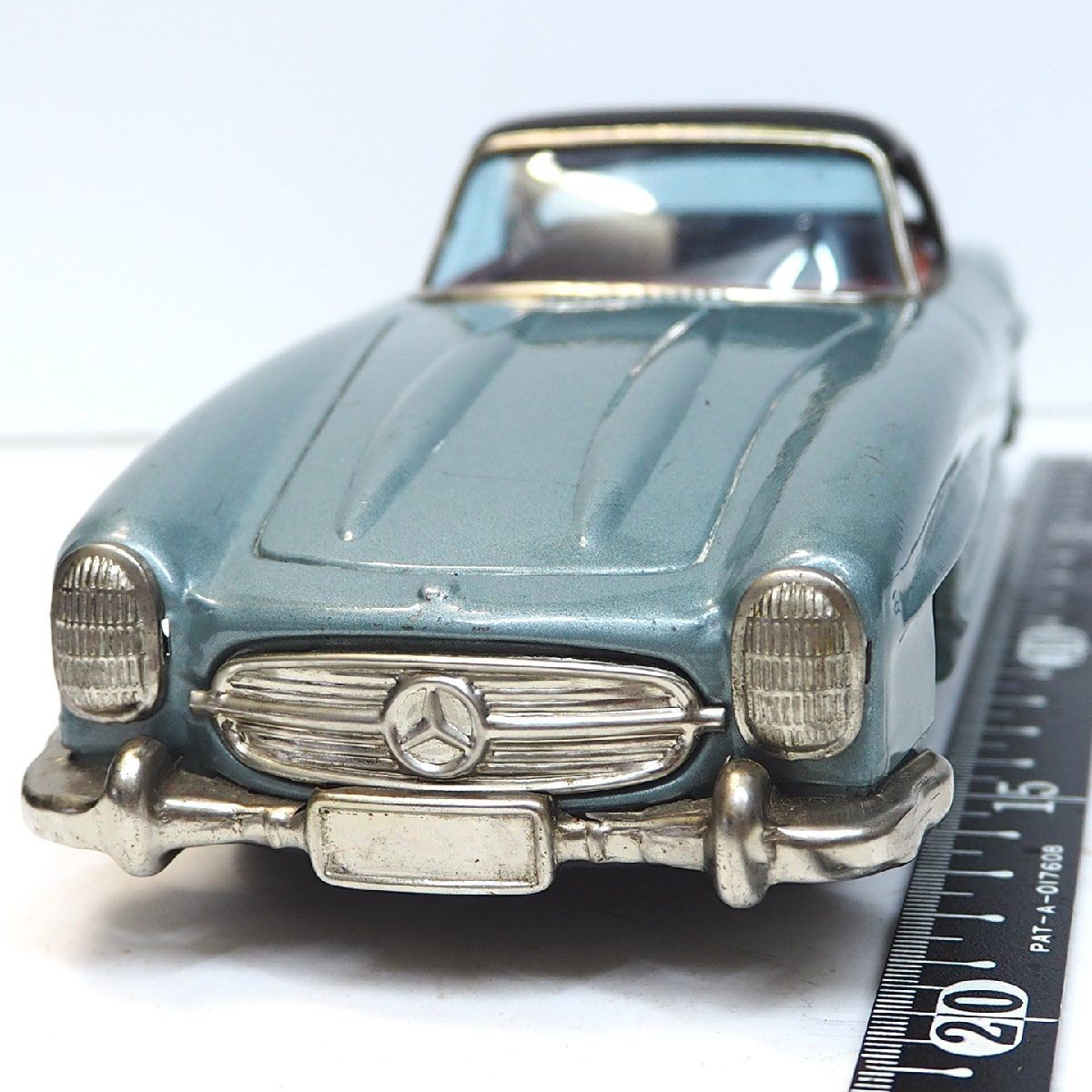萬代屋【Mercedes Benz 300SL Soft top メルセデス ベンツ水色】ブリキ