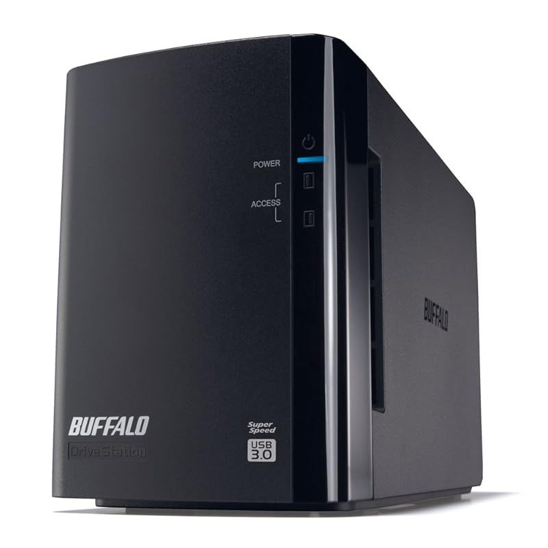BUFFALO RAID1対応 USB3.0用 外付けハードディスク 2ドライブモデル 4TB HD-WL4TU3|R1J