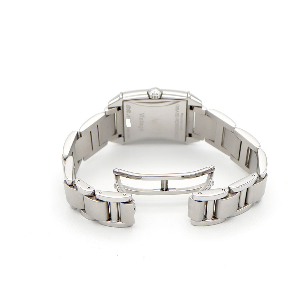 内部点検済 GIRARD PERREGAUX ジラールペルゴ 2590 シルバー K18PG  