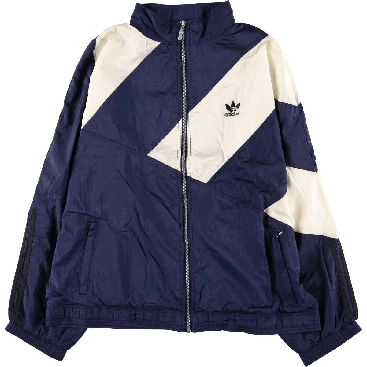 adidas アディダス ナイロンジャケット 　90s vintage 古着 80~90年代 アディダス adidas ナイロンジャケット メンズXL相当