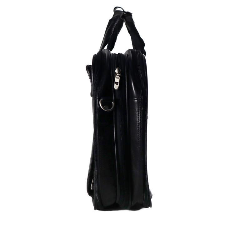 pierre cardin ピエールカルダン　ブリーフケース　レザー　ブラック pierre cardin ピエールカルダン ブリーフケース レザー