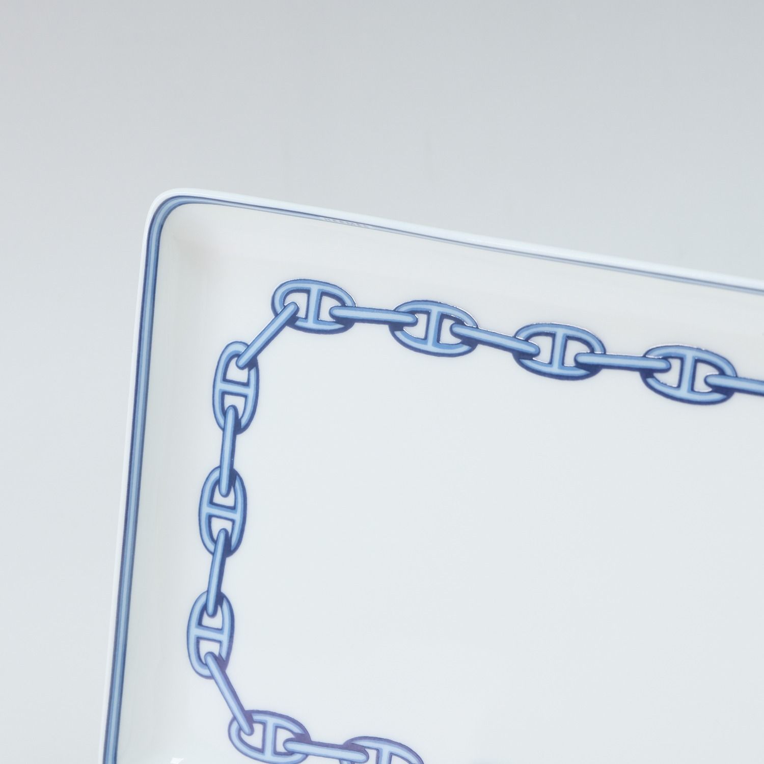 HERMES】エルメス シェーヌダンクル スクエア プレート×1 ポーセリン