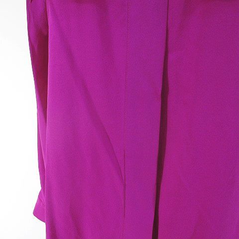 セリーヌ CELINE 長袖 シャツ ブラウス マゼンタピンク 無地 ピンタック 比翼ボタン フランス製 WWW_MORNINGWALKER_COM