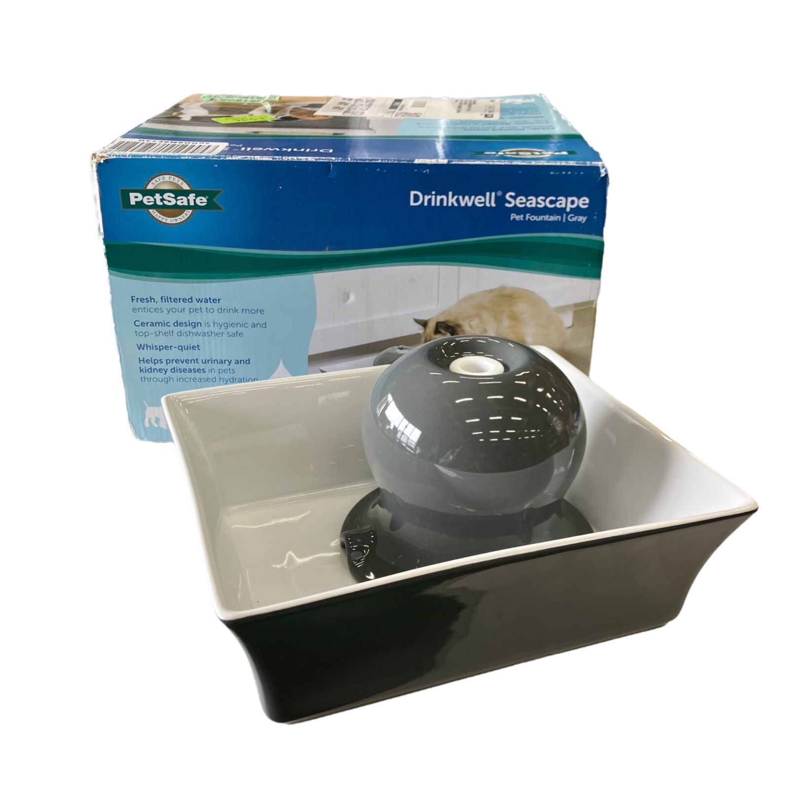PETSAFE ペットセーフ セラミック 猫水飲み器 Petsafe Drinkwell Seascape