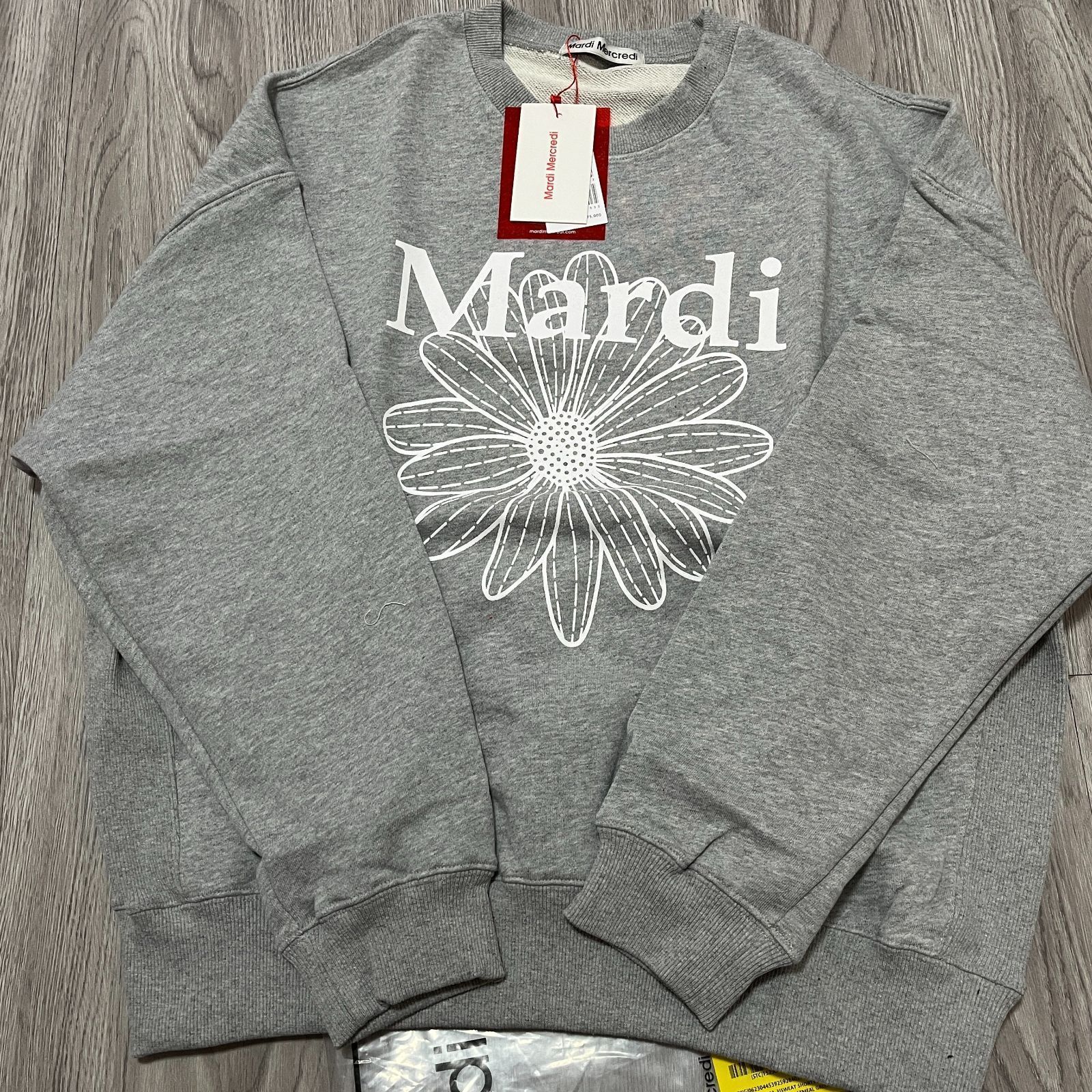 新品、未使用 Mardi Mercredi マルディメクルディ レディース スウェット GREY IVORY - メルカリ