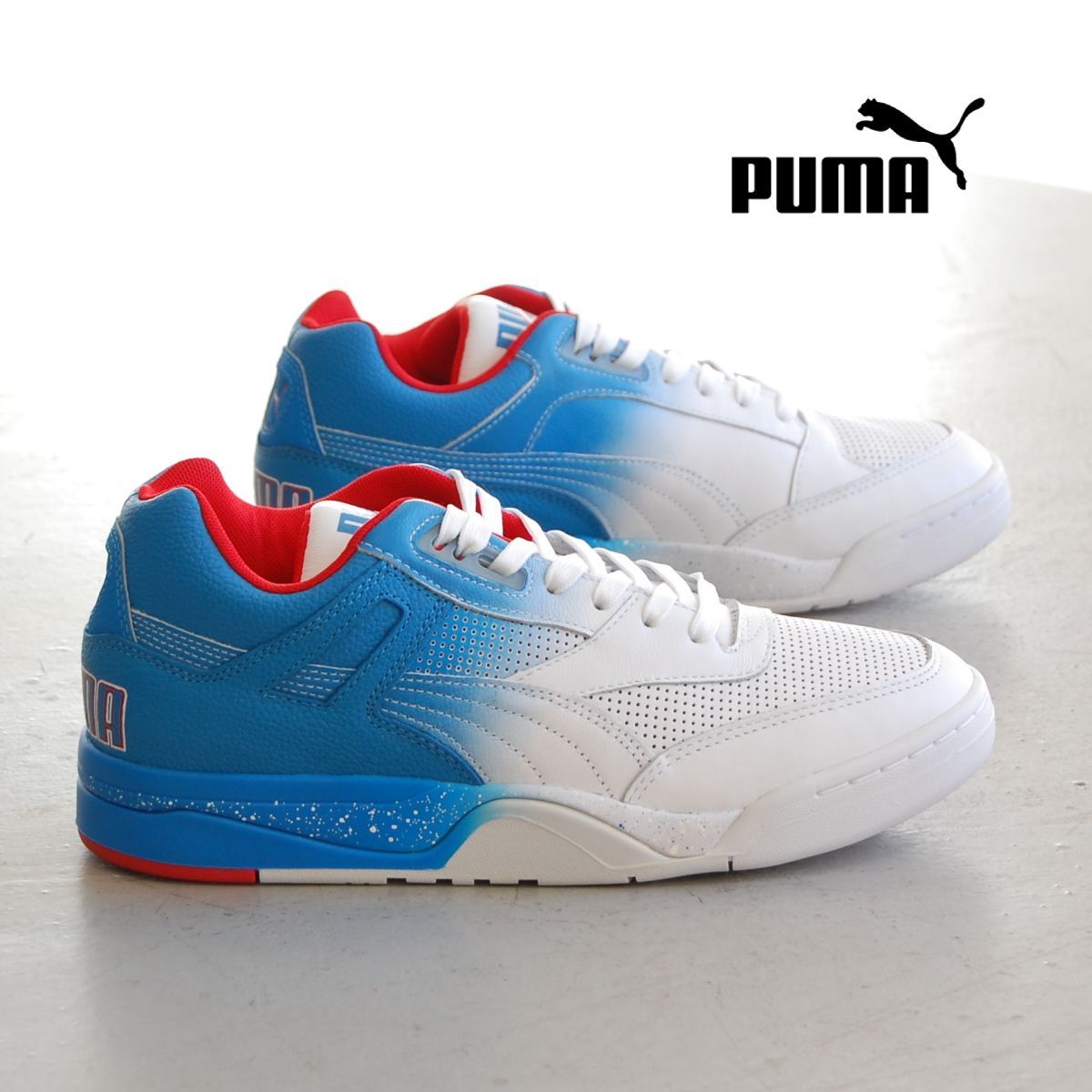 PUMA Palace Guard Retro Puma White/Indigo Bunting/Red プーマ