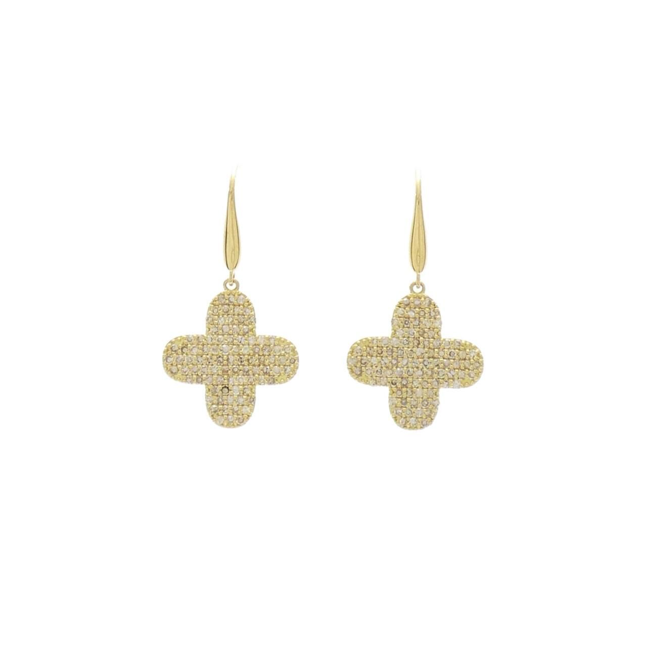 K18YG ダイヤモンド ピアス 1.00CT
