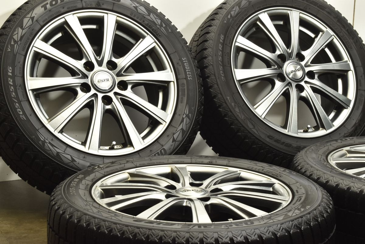 ノア ヴォクシーなどに DOS 16in 6.5J 53 PCD114.3 トーヨー オブザーブ ギズ2 205 55R16 ステップワゴン プレマシー スタッドレス