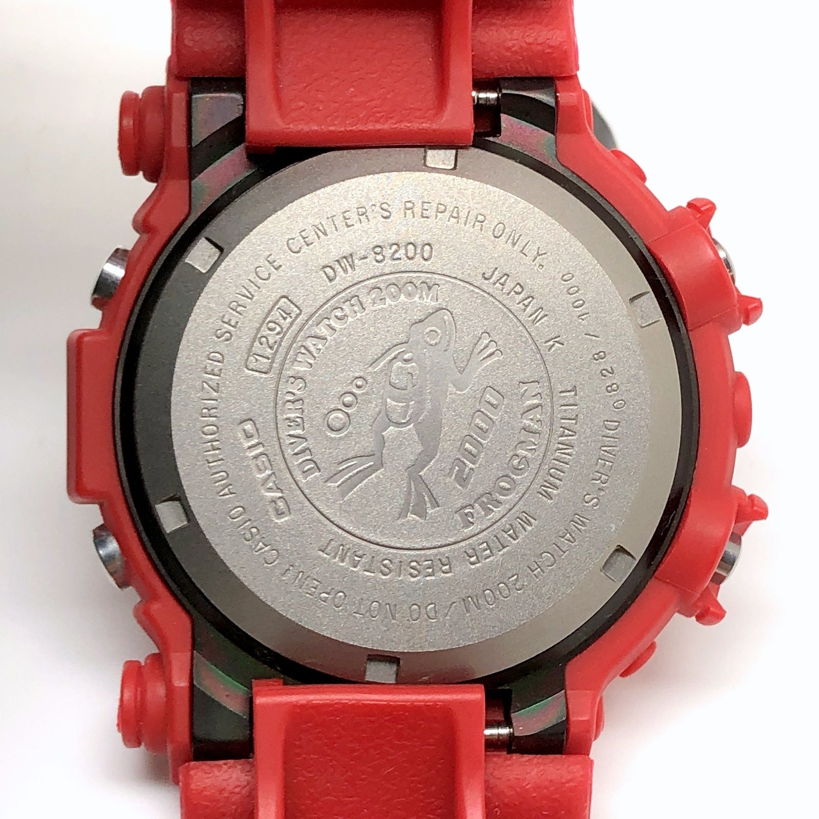 G-SHOCK ジーショック DW-8200NT-4 FROGMAN2000 フロッグマン 赤蛙 