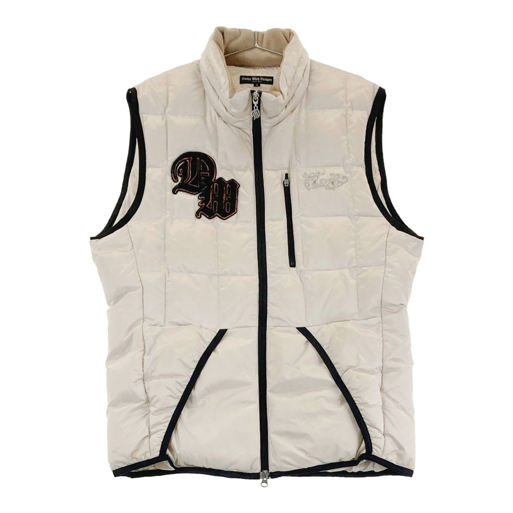 サイズ 3 DANCE WITH DRAGON ダンスウィズドラゴン ダウンジップベスト ベージュ系 240101421722 ゴルフウェア メンズ ストスト