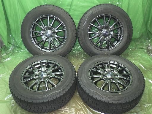 DUNLOP スタッドレス バリ山 weds VELVA 15インチ ダンロップ ウインターマックス