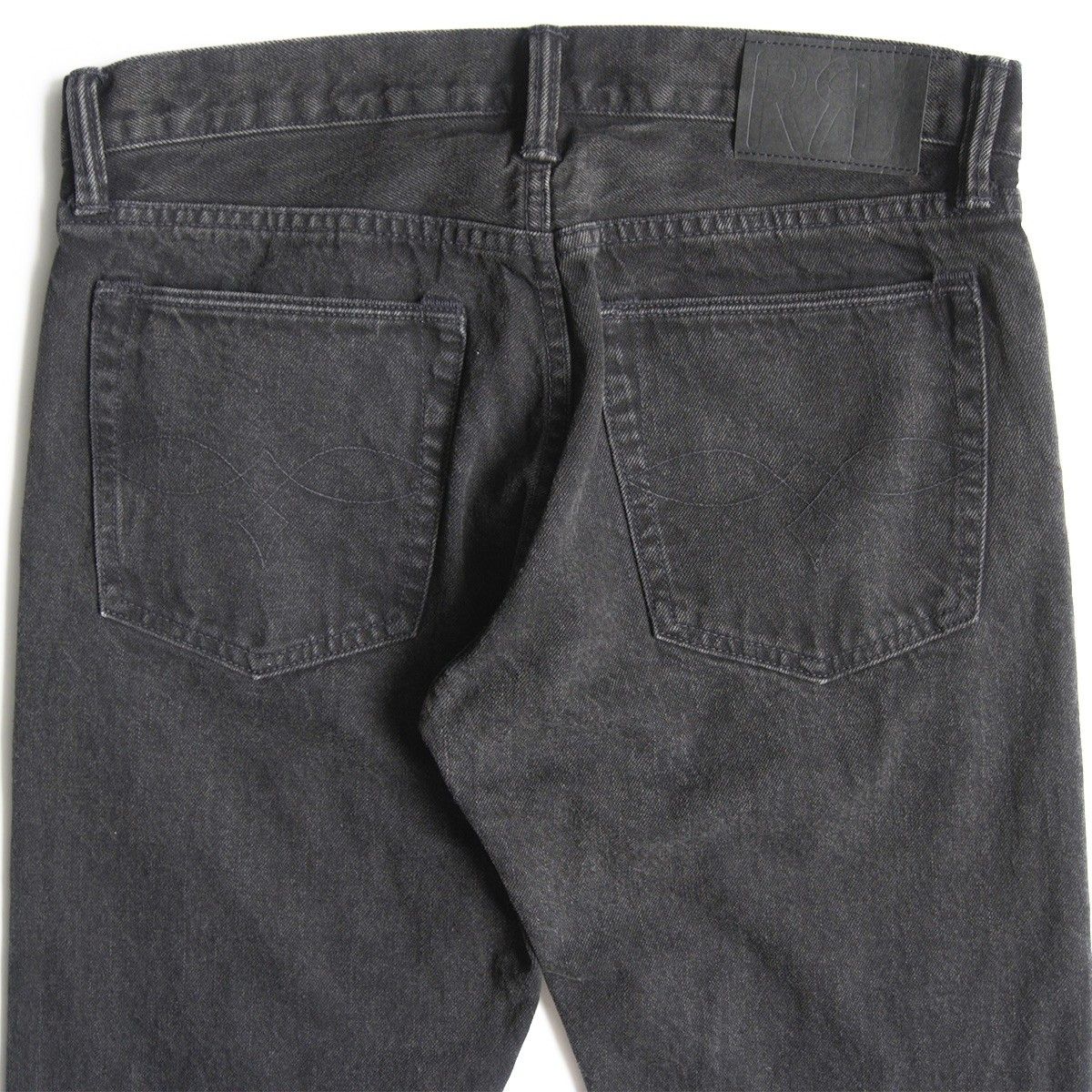 ⭐︎初期　米国製RRL ブラックストレートデニム　31/31 ロンハーマン別注 RRL ヴィンテージ加工 USA製 ブラックデニム 31