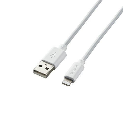 5個セット エレコム Lightningケーブル|まとまるケーブル|形状記憶|抗菌|1.0m|ホワイト MPA-MUAL10WHX5