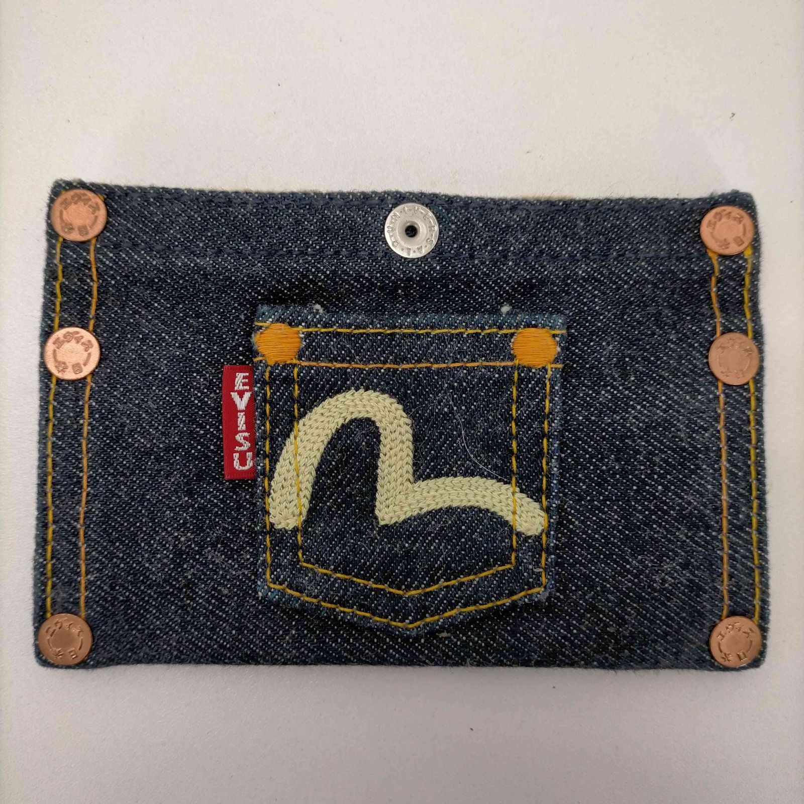 エヴィス EVISU カモメ刺繍 CARD-CASE カードケース メンズ 表記無