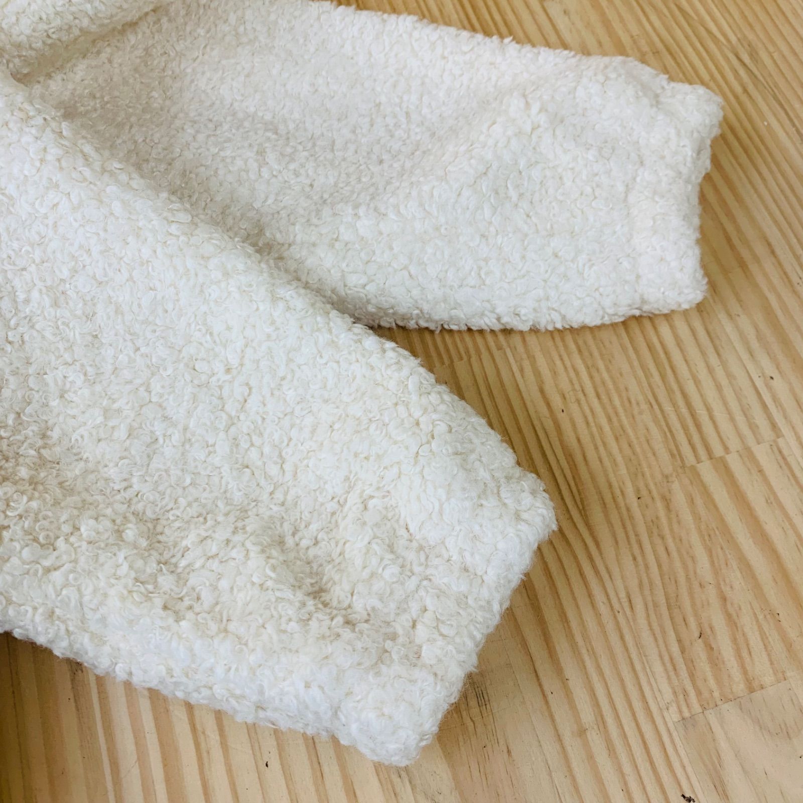 Q33841 22AW EKCOOKIES イークッキーズ UNISEX BICOLOR LONG BOA COAT  