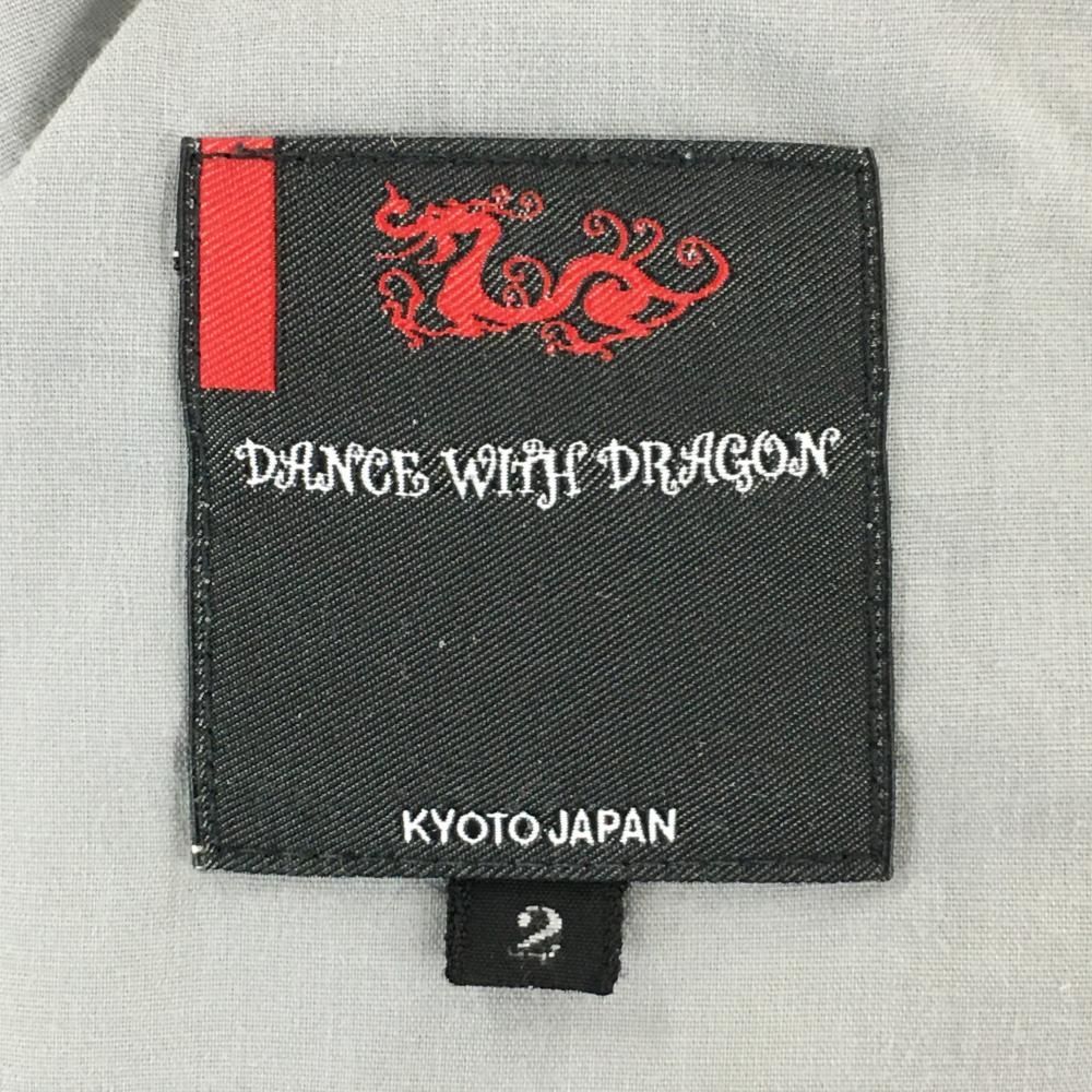 ダンスウィズドラゴン パンツ グレー スタッズ ステッチ メンズ 2(M