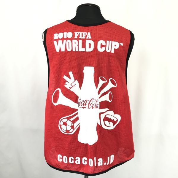 2010 FIFAワールドカップ コカコーラ ビブス レア/美品 ノベルティ☆日本コカ・コーラ☆2010 南アフリカ FIFA